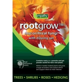 Rootgrow mycorrhizal fungi, available from Mill Farm Plants